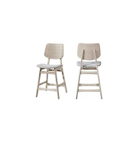 New Classic Furniture Oscar Wood Counter Dining Chairs (Set of 2)