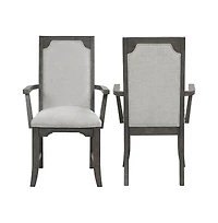 New Classic Furniture Lisbon Wood Dining Arm Chair in (Set of 2)