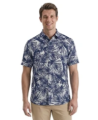 Pga Tour Men's Shadow Palm Print Golf Shirt