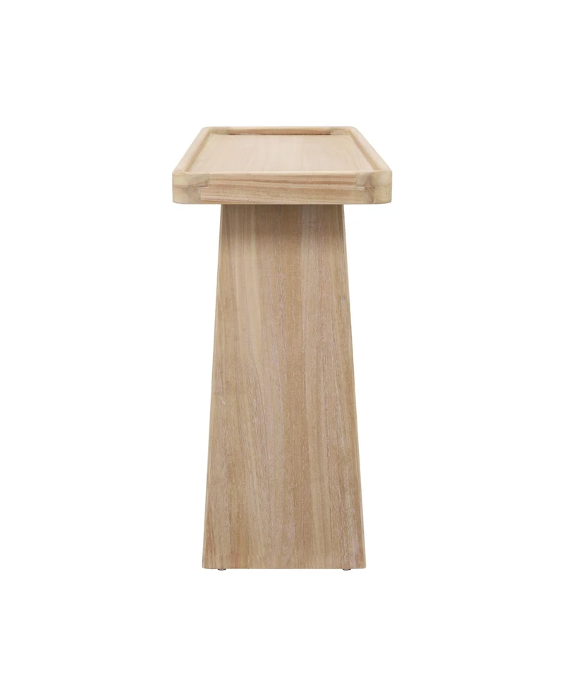 Flynama Farmhouse Console Table Tray Top Solid Wood Frame For Entryway Living Room Sofa Back