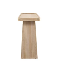 Flynama Farmhouse Console Table Tray Top Solid Wood Frame For Entryway Living Room Sofa Back