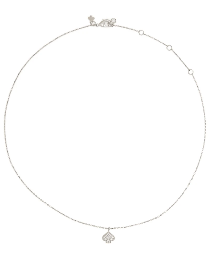 kate spade new york Cubic Zirconia Boxed Pave Mini Pendant Necklace