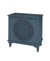 Flynama American Style Hollow Carved 2 Door Accent Cabinet Buffet Sideboard Storage For Entryway