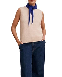 Celtic & Co. Women's Cable Detail Tank Sweaters