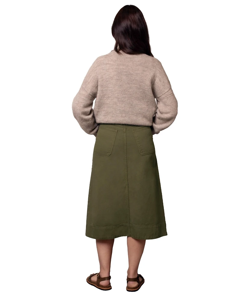 Celtic & Co. Women's Cotton Twill Midi Skirt