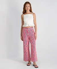 French Connection Women's Sleeveless Ruffle Peplum Top