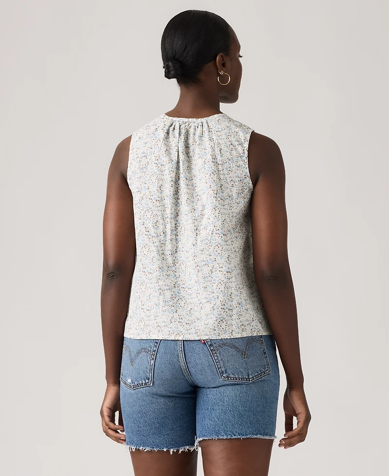 Levi's Women's Luella Sleeveless Tie-Neck Blouse