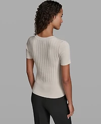 Karl Lagerfeld Paris Women's Crew Neck Sweater