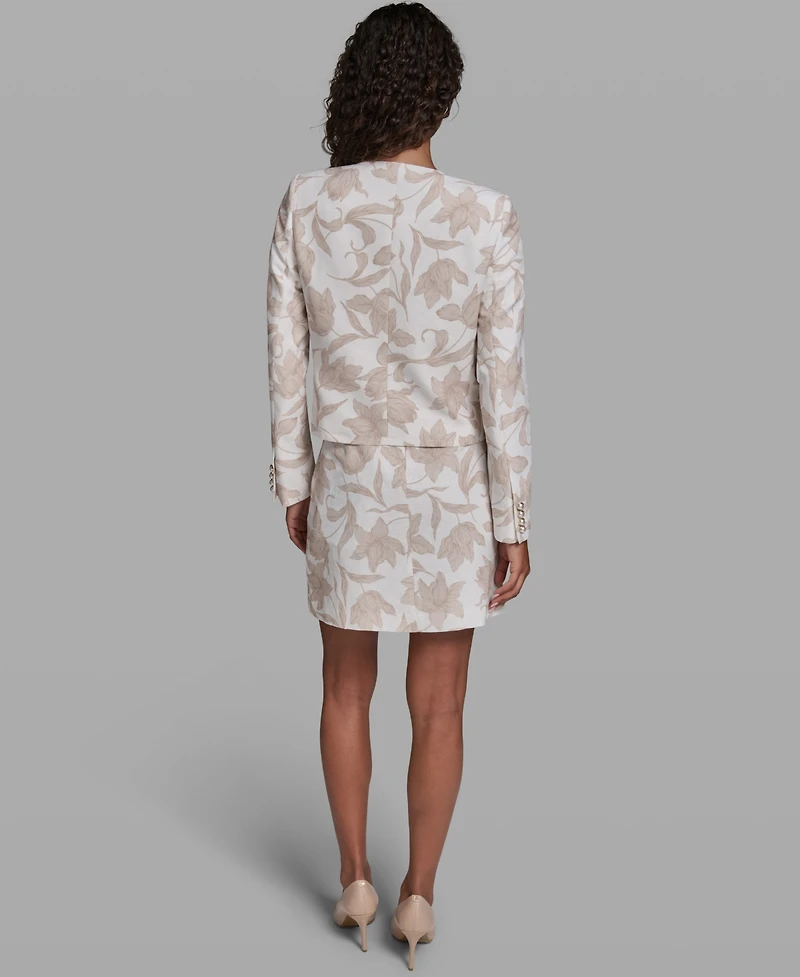 Karl Lagerfeld Paris Women's Cropped Woven Jacket