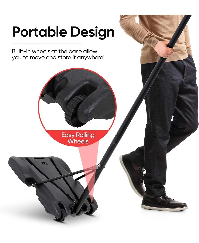 Zeny Portable Basketball Hoop Outdoor, Adjustable Basketball Goal 5.4-7Ft, Basket Ball Hoop for Kids, Youth, Driveway Backyard Hoop