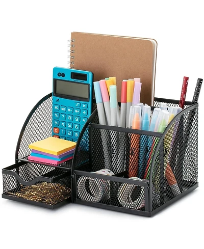 Gnuadz Mesh Desk Organizer Pen Pencil Holder