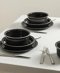 Stone Lain Slate -Pc. Dinnerware Set