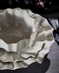 Marchesa Lotus Stoneware 12-Pc. Dinnerware Set, Service For 4