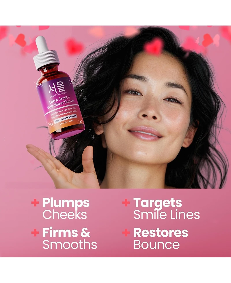 Seoul Ceuticals Korean Skincare Volufiline Snail Mucin Serum