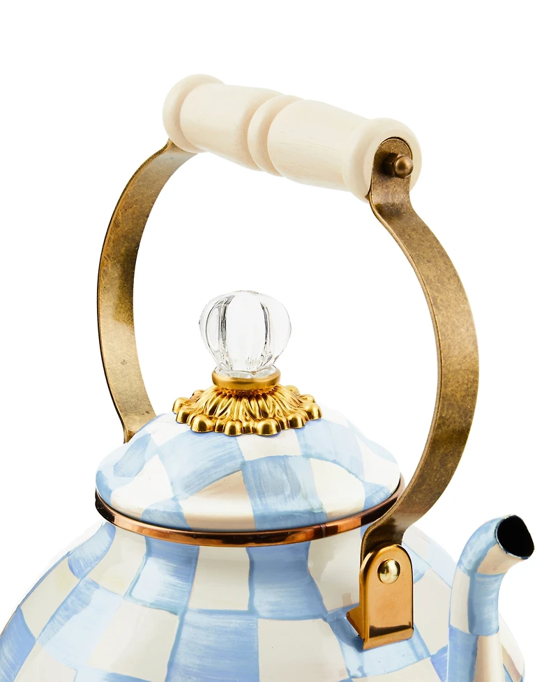 MacKenzie-Childs Check 3-Quart Tea Kettle