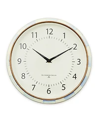 MacKenzie-Childs Sky Check School Wall Clock