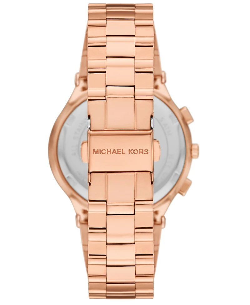 Michael Kors Women's Billie Quartz Chronograph Rose Gold Stainless Steel Watch 37mm