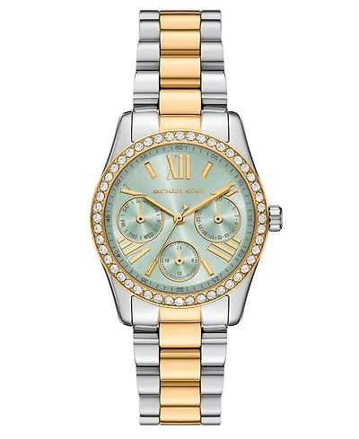 Michael Kors Women's Lexington Quartz Multifunction Two-Tone Stainless Steel Watch 34mm