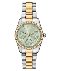 Michael Kors Women's Lexington Quartz Multifunction Two-Tone Stainless Steel Watch 34mm