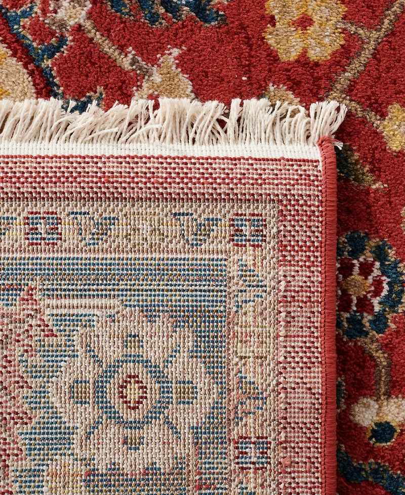 Lauren Ralph Lauren Chloe LRL1221A Red and Navy 8' X 10' Area Rug
