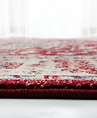 Lauren Ralph Lauren Chloe LRL1221B Beige and Red 8' X 10' Area Rug