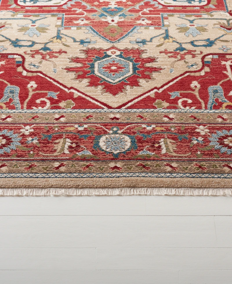 Lauren Ralph Lauren Quentin LRL1298C Red and Beige 9' X 12' Area Rug