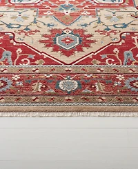Lauren Ralph Lauren Quentin LRL1298C Red and Beige 10' X 13' Area Rug