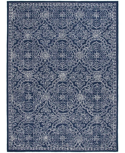 Lauren Ralph Lauren Etienne LRL6603N Navy and Ivory 8' X 10' Area Rug
