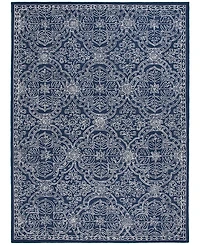 Lauren Ralph Lauren Etienne LRL6603N Navy and Ivory 8' X 10' Area Rug