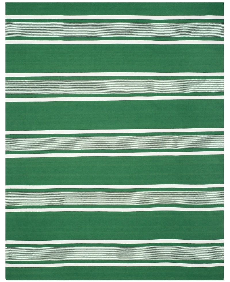 Lauren Ralph Lauren Hanover Stripe LRL2461B Green Outdoor Area Rug Collection