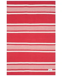 Lauren Ralph Lauren Hanover Stripe LRL2461D Red 4' X 6' Outdoor Area Rug