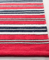 Lauren Ralph Lauren Leopold Stripe LRL2462E Red Outdoor Area Rug Collection