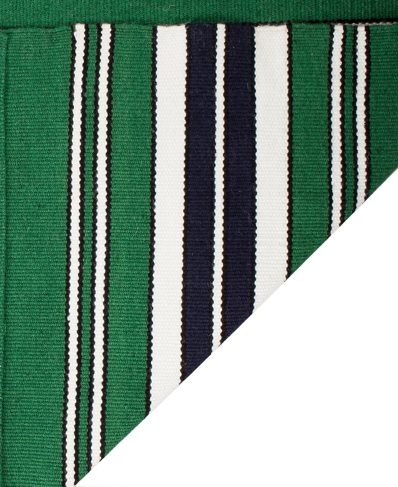 Lauren Ralph Lauren Leopold Stripe LRL2462K Green 8' X 10' Outdoor Area Rug