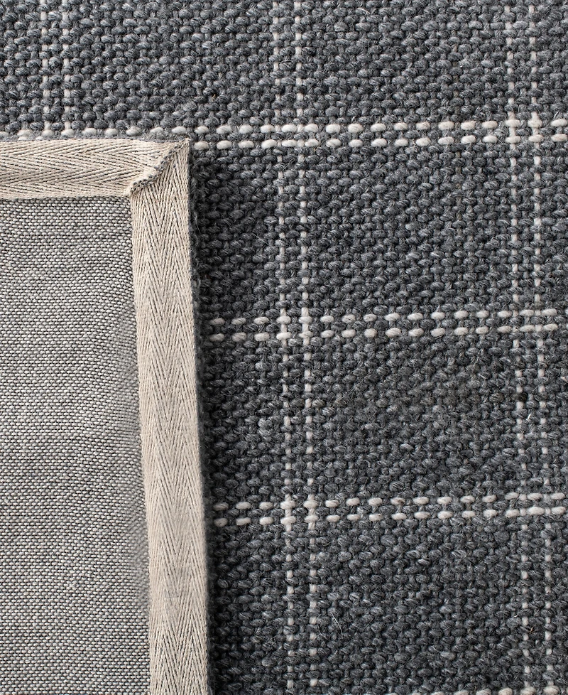 Lauren Ralph Lauren Tamworth Check LRL6450A Charcoal 2'6" X 8' Runner Area Rug