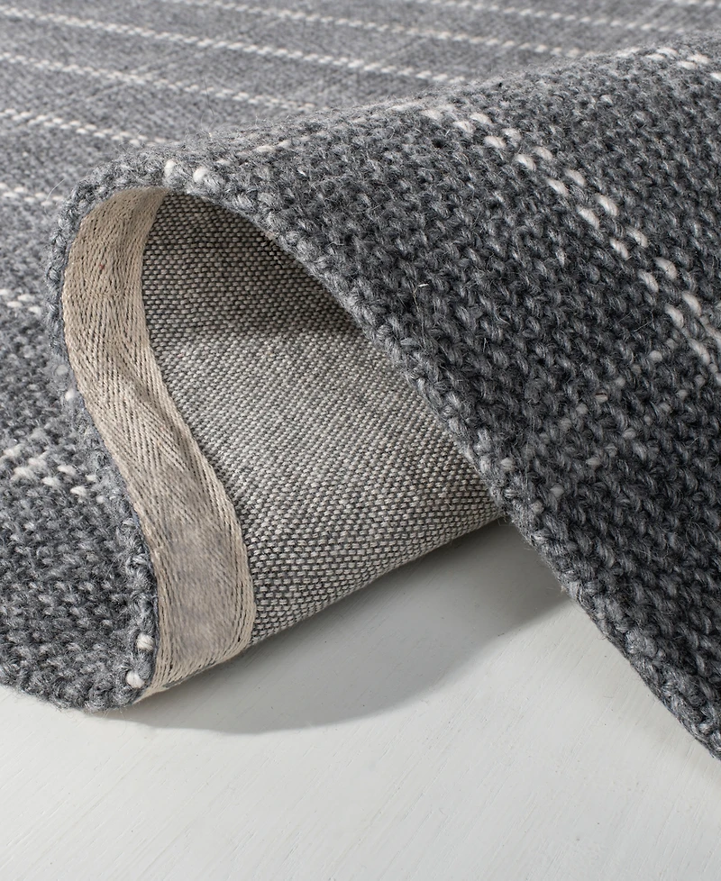 Lauren Ralph Lauren Tamworth Check LRL6450A Charcoal 4' X 6' Area Rug