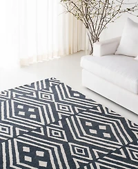 Lauren Ralph Lauren Imani Geometric LRL6609N Slate 8' X 10' Area Rug