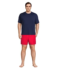 Lands' End Big & Tall SunShade Upf 50 Short Sleeve Swim Tee Cooling Rash Guard