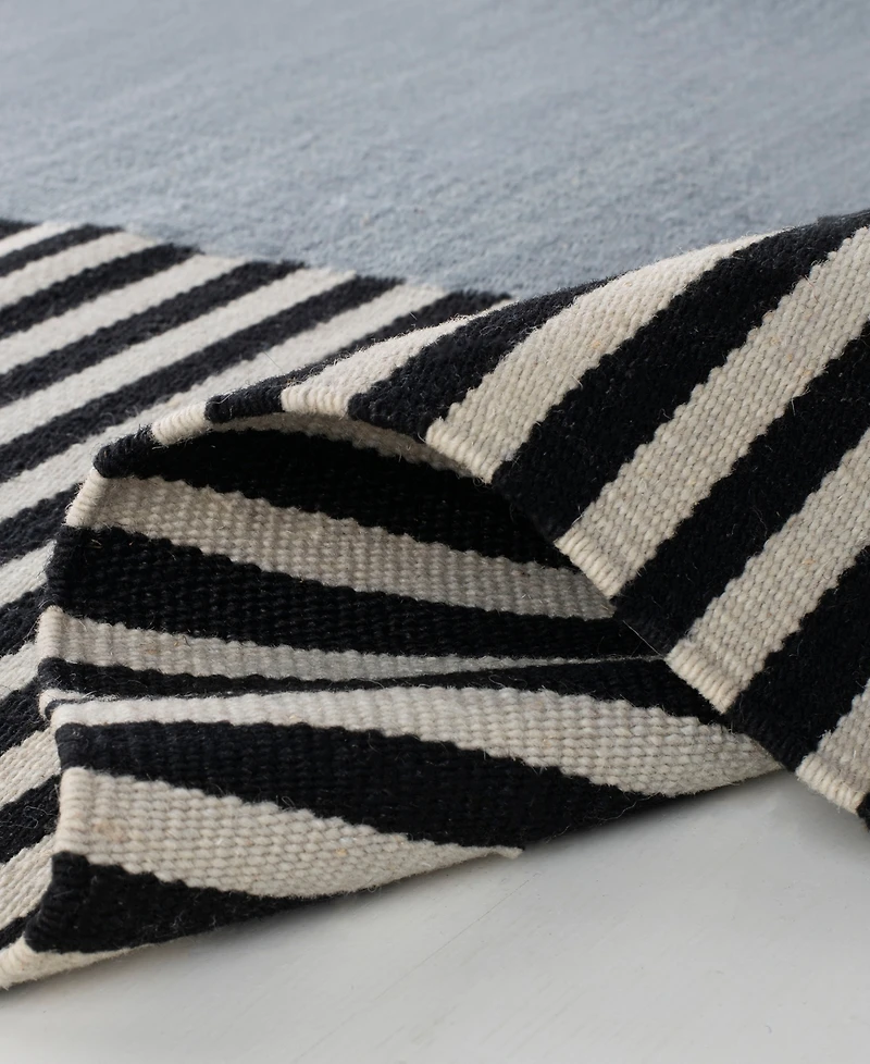 Lauren Ralph Lauren Aryn Stripe LRL7310C Slate 4' X 6' Area Rug