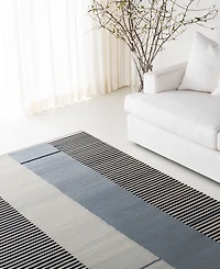 Lauren Ralph Lauren Aryn Stripe LRL7310C Slate 5' X 8' Area Rug