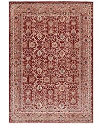 Lauren Ralph Lauren Warwick LRL1310B Oxblood 5'3" X 7'6" Area Rug