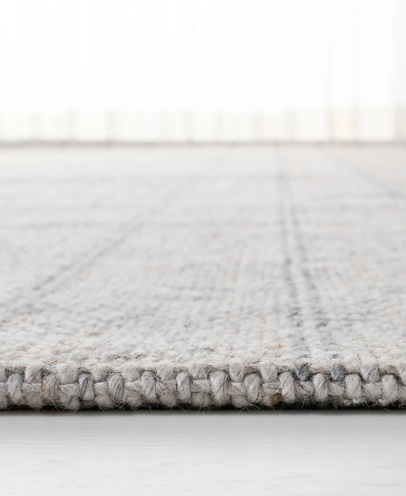 Lauren Ralph Lauren Tamworth Check LRL6450C Silver 5' X 8' Area Rug