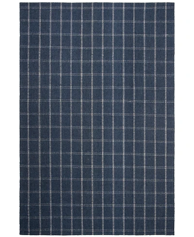 Lauren Ralph Lauren Tamworth Check LRL6450D Navy 4' X 6' Area Rug
