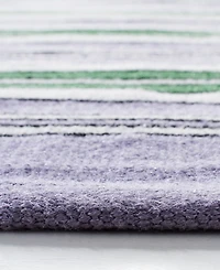 Lauren Ralph Lauren Leopold Stripe LRL2462G Lilac Outdoor Area Rug Collection