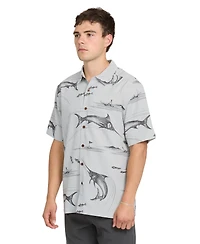 Quiksilver Waterman Men's Short-Sleeve Fish On Shirt