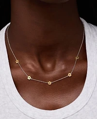 Ana Luisa Rowena Two-Tone Flower Necklace