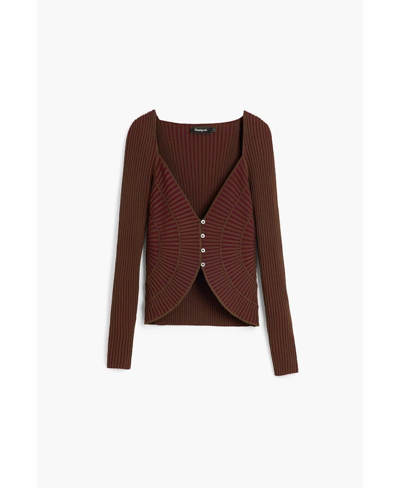 Desigual Women's Fine Knit Sweater With Buttons