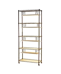 Sugift 5-Tier Indoor Plant Shelf with Grow Light 71 in Tall with Led Full Spectrum Lights