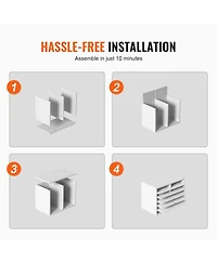 Sugift 12 Compartment Literature Organizer With Adjustable Shelves for Office and Mailrooms