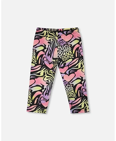 Deux par Deux Little Girls Cotton Jersey Capri