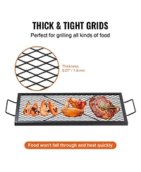 Sugift 32 in Heavy-Duty Steel Fire Pit Grill Grate Bbq Grill Grid for Outdoor Use